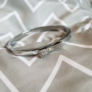 Kate Spade NY Ready Set Bow Silver Bangle